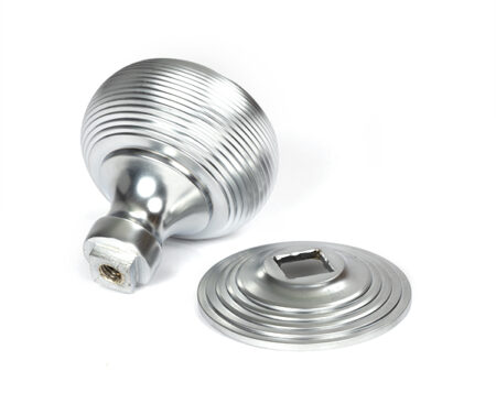 Satin Chrome Beehive Centre Door Knob | 46659 - Image 4