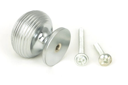 Satin Chrome Beehive Cabinet Knob 30mm | 46663 - Image 3
