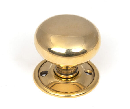From the Anvil Aged Brass 49mm Mushroom Mortice/Rim Knob Set - Image 3