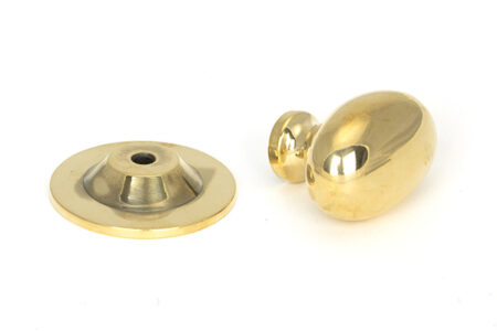 From the Anvil Aged Brass Oval Cabinet Knob 33mm - Image 3