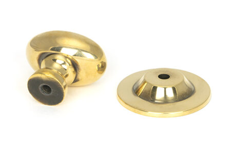From the Anvil Aged Brass Oval Cabinet Knob 40mm - Image 4