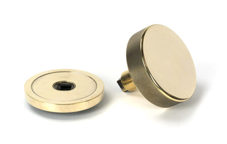 From the Anvil Aged Brass Brompton Centre Door Knob (Plain) - Image 4
