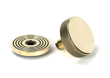 From the Anvil Aged Brass Brompton Centre Door Knob (Beehive) - Image 4