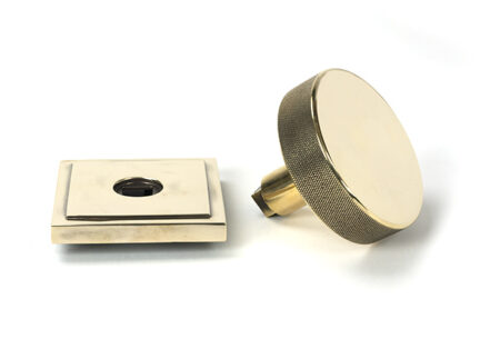 From the Anvil Aged Brass Brompton Centre Door Knob (Square) - Image 4
