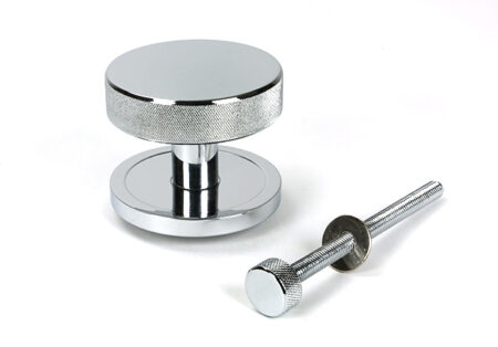 From the Anvil Polished Chrome Brompton Centre Door Knob (Plain) - Image 3