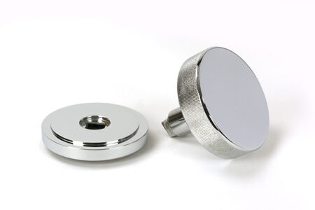 From the Anvil Polished Chrome Brompton Centre Door Knob (Art Deco) - Image 4