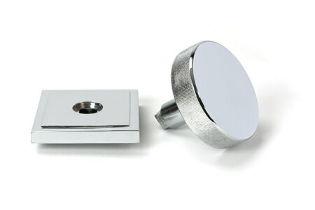 From the Anvil Polished Chrome Brompton Centre Door Knob (Square) - Image 4