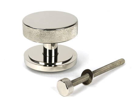 From the Anvil Polished Nickel Brompton Centre Door Knob (Art Deco) - Image 3