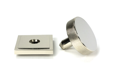 From the Anvil Polished Nickel Brompton Centre Door Knob (Square) - Image 4