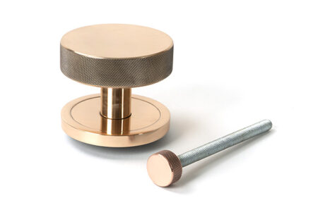From the Anvil Polished Bronze Brompton Centre Door Knob (Plain) - Image 3