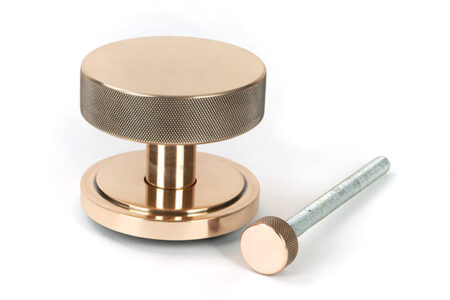 From the Anvil Polished Bronze Brompton Centre Door Knob (Art Deco) - Image 3