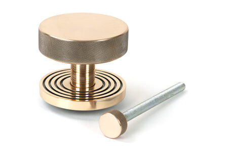 From the Anvil Polished Bronze Brompton Centre Door Knob (Beehive) - Image 3