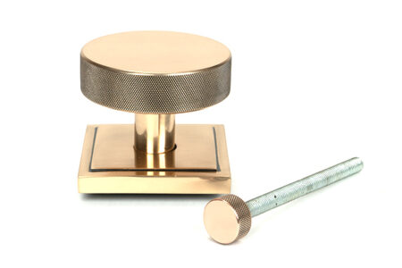 From the Anvil Polished Bronze Brompton Centre Door Knob (Square) - Image 3