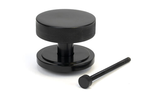 From the Anvil Black Brompton Centre Door Knob (Art Deco) - Image 3