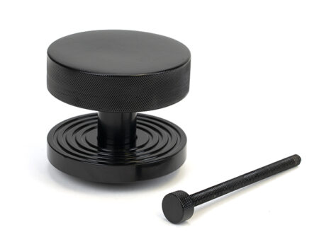 From the Anvil Black Brompton Centre Door Knob (Beehive) - Image 3