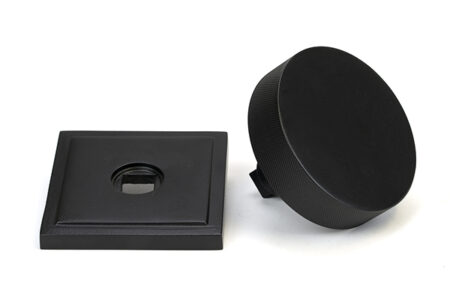 From the Anvil Matt Black Brompton Centre Door Knob (Square) - Image 4