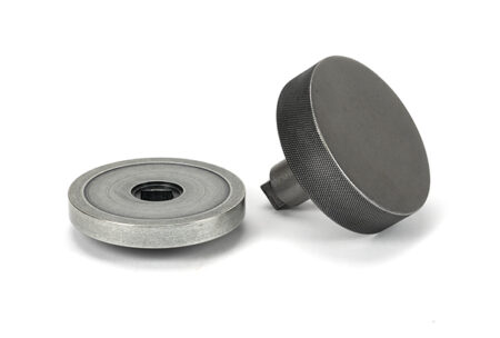 From the Anvil Pewter Brompton Centre Door Knob (Plain) - Pewter Patina - Image 4