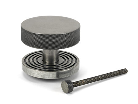From the Anvil Pewter Brompton Centre Door Knob (Beehive) - Pewter Patina - Image 3
