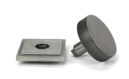 From the Anvil Pewter Brompton Centre Door Knob (Square) - Pewter Patina - Image 4