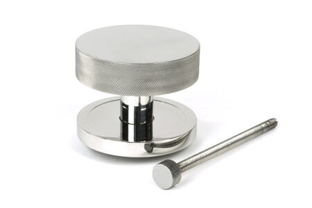 From the Anvil Polished Marine SS (316) Brompton Centre Door Knob (Plain) - Image 3