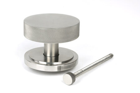 From the Anvil Satin Marine SS (316) Brompton Centre Door Knob (Art Deco) - Image 3