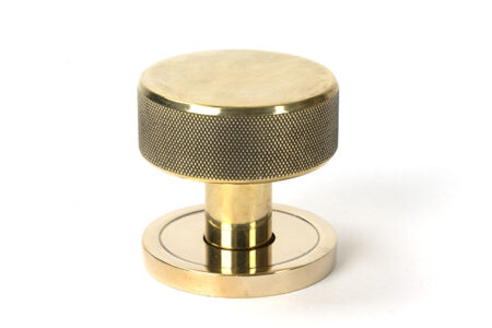 From the Anvil Aged Brass Brompton Mortice/Rim Knob Set (Plain) - Image 3