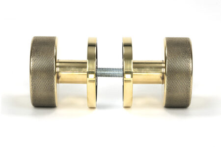 From the Anvil Aged Brass Brompton Mortice/Rim Knob Set (Plain) - Image 4