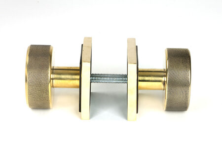 From the Anvil Aged Brass Brompton Mortice/Rim Knob Set (Square) - Image 4