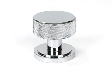 Polished Chrome Brompton Mortice/Rim Knob Set (Art Deco) | 46779 - Image 3