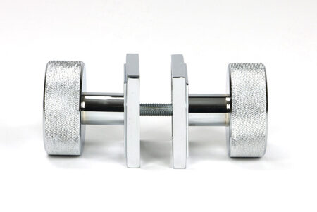 Polished Chrome Brompton Mortice/Rim Knob Set (Square) | 46781 - Image 4