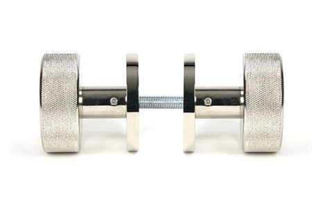 Polished Nickel Brompton Mortice/Rim Knob Set (Plain) | 46782 - Image 4