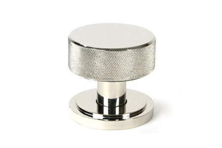 Polished Nickel Brompton Mortice/Rim Knob Set (Art Deco) | 46783 - Image 3