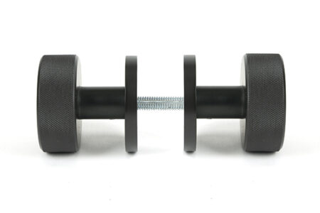 Aged Bronze Brompton Mortice/Rim Knob Set (Plain) | 46786 - Image 4