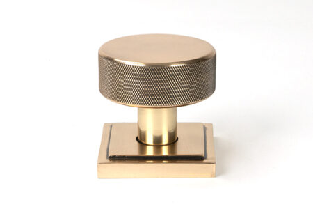 Polished Bronze Brompton Mortice/Rim Knob Set (Square) | 46793 - Image 3