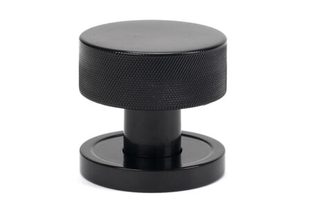 Black Brompton Mortice/Rim Knob Set (Plain) | 46794 - Image 3