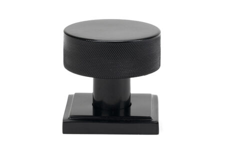 Black Brompton Mortice/Rim Knob Set (Square) | 46797 - Image 3