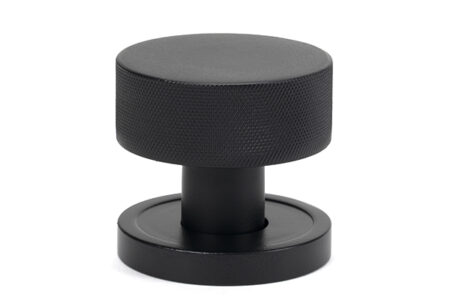 Matt Black Brompton Mortice/Rim Knob Set (Plain) | 46798 - Image 3