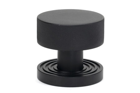 Matt Black Brompton Mortice/Rim Knob Set (Beehive) | 46800 - Image 3