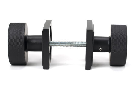 Matt Black Brompton Mortice/Rim Knob Set (Square) | 46801 - Image 4