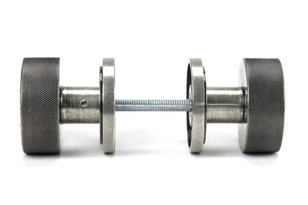 Pewter Brompton Mortice/Rim Knob Set (Art Deco) | 46803 - Image 4