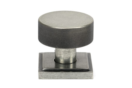 Pewter Brompton Mortice/Rim Knob Set (Square) | 46805 - Image 3
