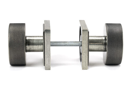 Pewter Brompton Mortice/Rim Knob Set (Square) | 46805 - Image 4