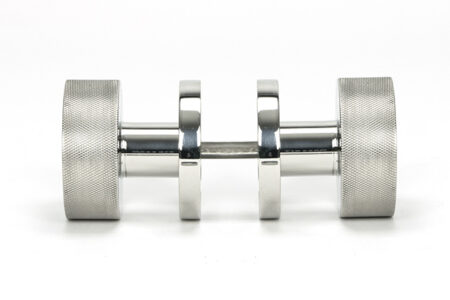 Polished Marine SS (316) Brompton Mortice/Rim Knob Set (Beehive) | 46808 - Image 4