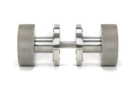 Satin Marine SS (316) Brompton Mortice/Rim Knob Set (Art Deco) | 46811 - Image 4