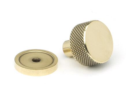 Aged Brass Brompton Cabinet Knob - 25mm (Plain) | 46814 - Image 3