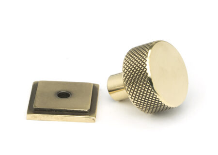 Aged Brass Brompton Cabinet Knob - 25mm (Square) | 46817 - Image 3