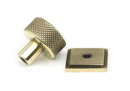 Aged Brass Brompton Cabinet Knob - 25mm (Square) | 46817 - Image 4