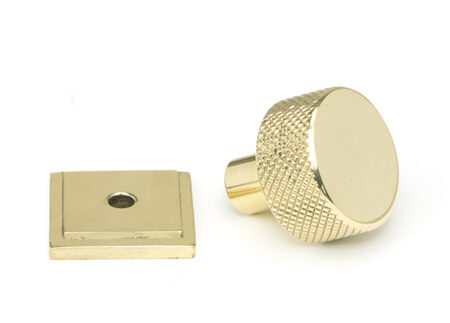 Polished Brass Brompton Cabinet Knob - 25mm (Square) | 46824 - Image 3
