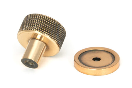 Polished Bronze Brompton Cabinet Knob - 25mm (Plain) | 46830 - Image 4