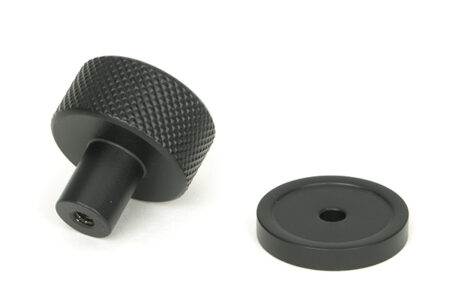 Matt Black Brompton Cabinet Knob - 25mm (Plain) | 46838 - Image 3